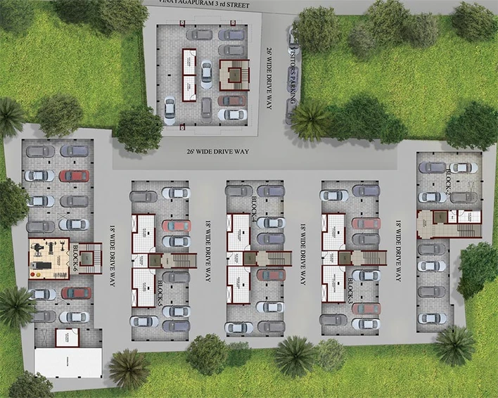Master Plan of Casagrand Platina in Arumbakkam, Chennai - Image 265287