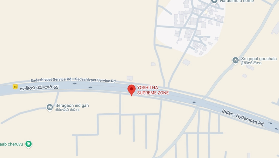 Location of Yoshithas Supreme Zone in Sadasivpet, Hyderabad - Image 347727