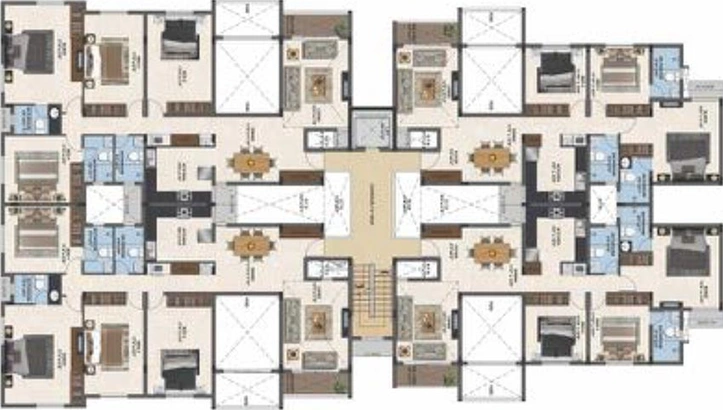 Floor Plan of Casagrand Primera in Manapakkam, Chennai - Image 265342