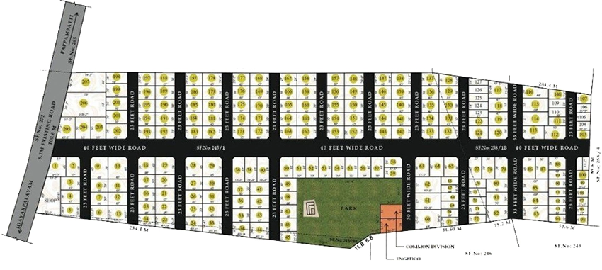 Master Plan of Bhuvana Parvathi Prabha in Ganapathy, Coimbatore - Image 365692