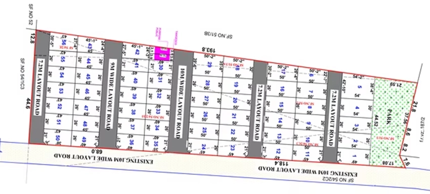 Master Plan of Shanthi Global City Phase 2 in Kovilpalayam, Coimbatore - Image 365717