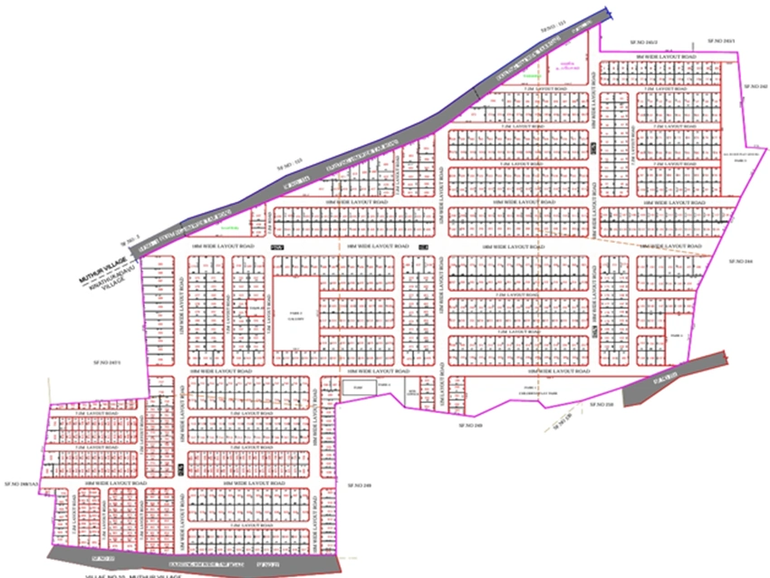 Master Plan of Shanthi Coco Town in Kinathukadavu, Coimbatore - Image 365884