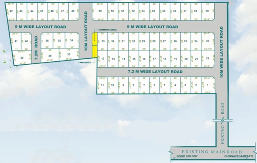 Master Plan of Shanthi City Square in Mettupalayam Road, Coimbatore - Image 365820