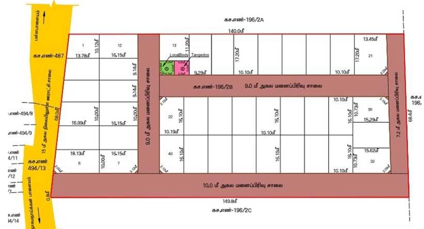 Master Plan of JMJ Noyyal Residency in Sulur, Coimbatore - Image 365964