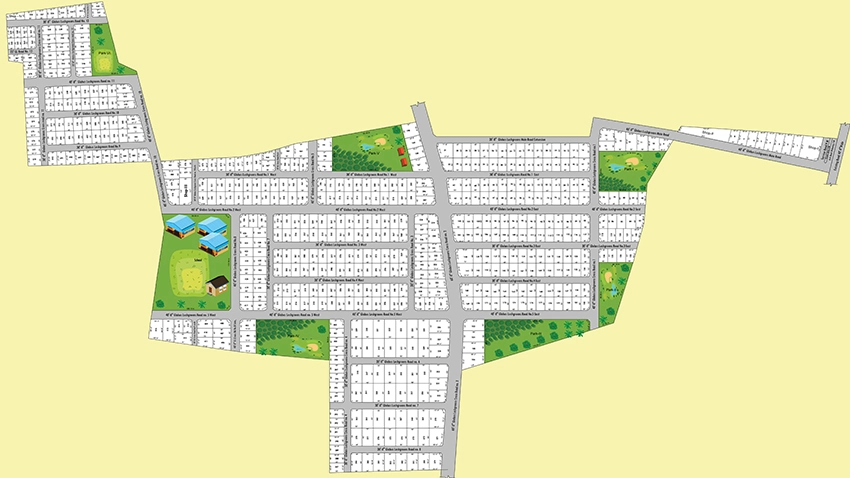 Master Plan of Globus Lush Greens in Thennampalayam, Coimbatore - Image 365977