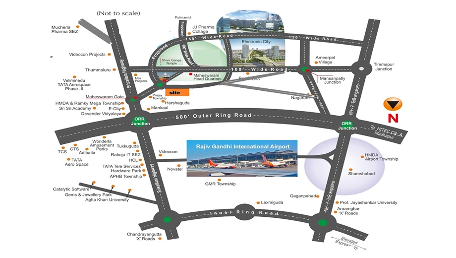 Location of Srika Green Chips in Maheshwaram, Hyderabad - Image 347750
