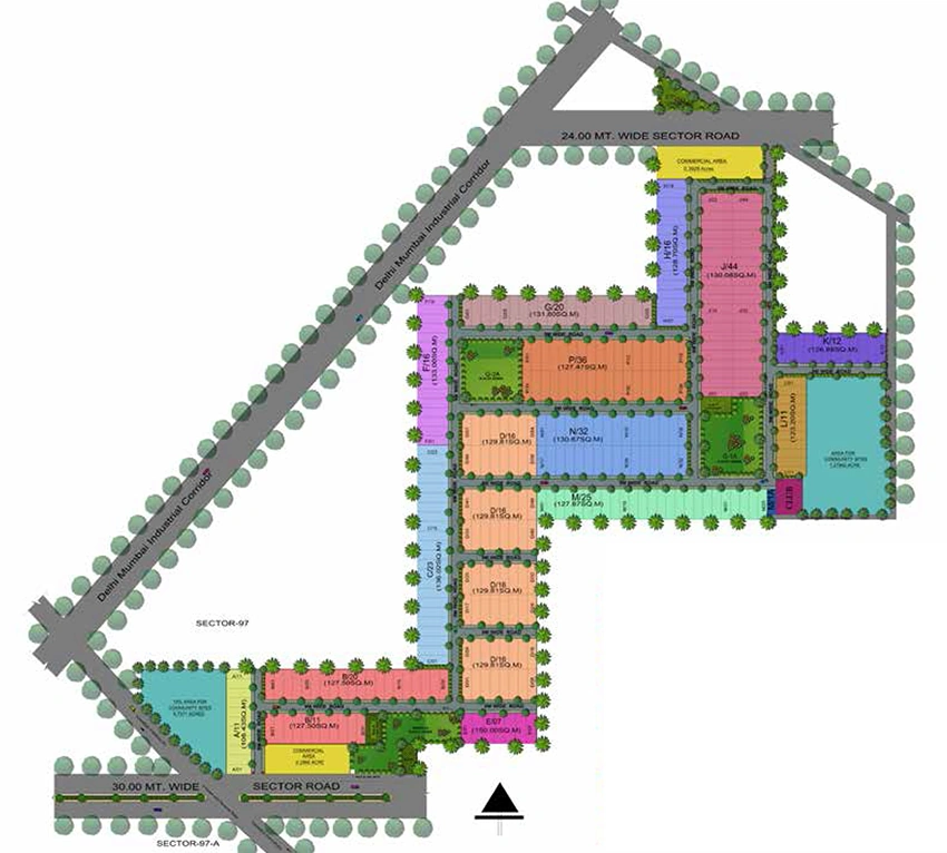 Floor Plan of La Dimora City in Sector 97, Faridabad - Image 360826