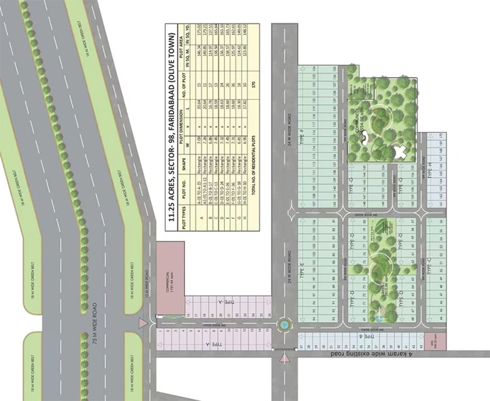 Master Plan of Soha Olive Town in Sector 97, Faridabad - Image 276735