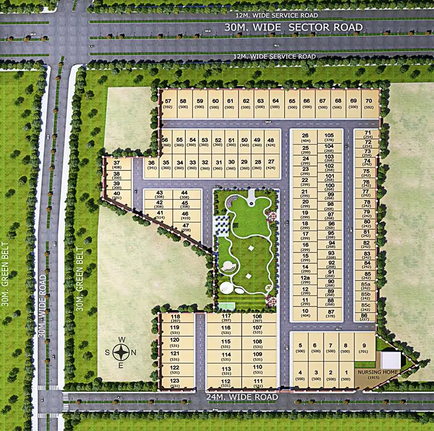 Master Plan of TDI The Retreat in Sector 89, Faridabad - Image 360842