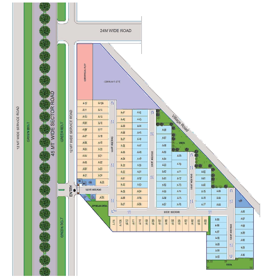 Master Plan of BPTP District 6 in Sector 84, Faridabad - Image 360917
