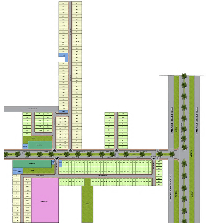 Master Plan of BPTP District 4 in Sector 84, Faridabad - Image 360952