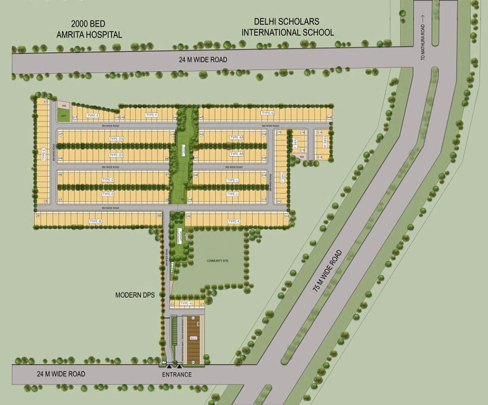 Master Plan of Puri Kohinoor in Sector 89, Faridabad - Image 333549