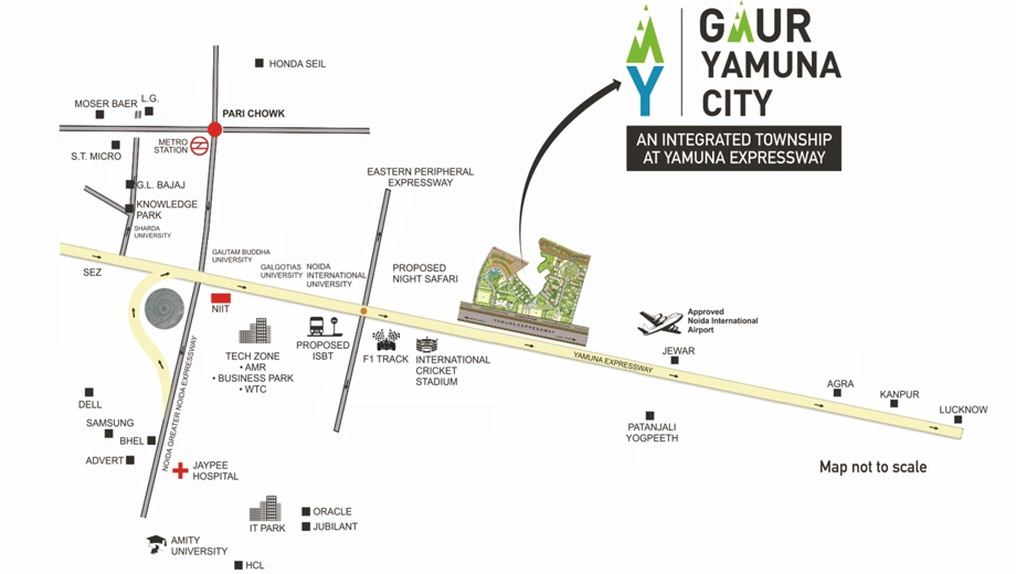 Location of Yamuna City 2nd Parkview in Yamuna Expressway, Greater Noida - Image 361091