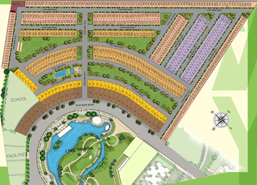 Master Plan of Yamuna City 2nd Parkview in Yamuna Expressway, Greater Noida - Image 361092
