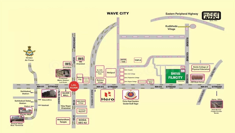 Location of Shiva Film City in Noida Extention, Greater Noida - Image 361099