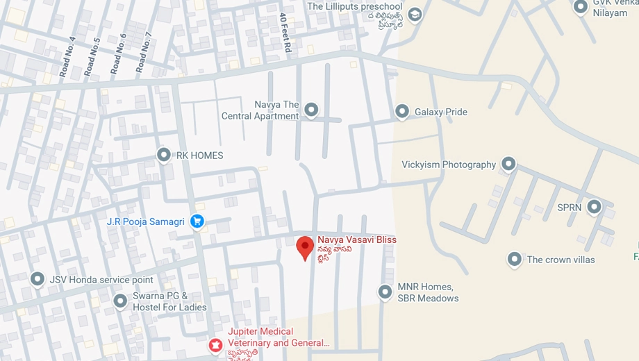 Location of Navya Vasavi Bliss in Patancheru, Hyderabad - Image 349676
