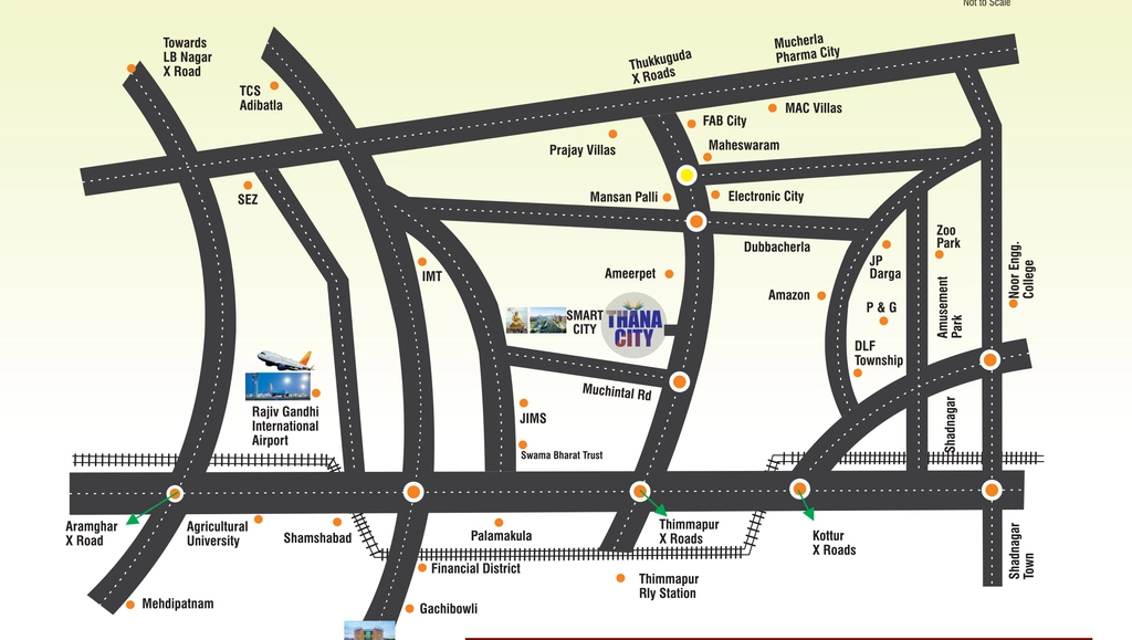 Location of RJ Thana City in Shamshabad, Hyderabad - Image 350641