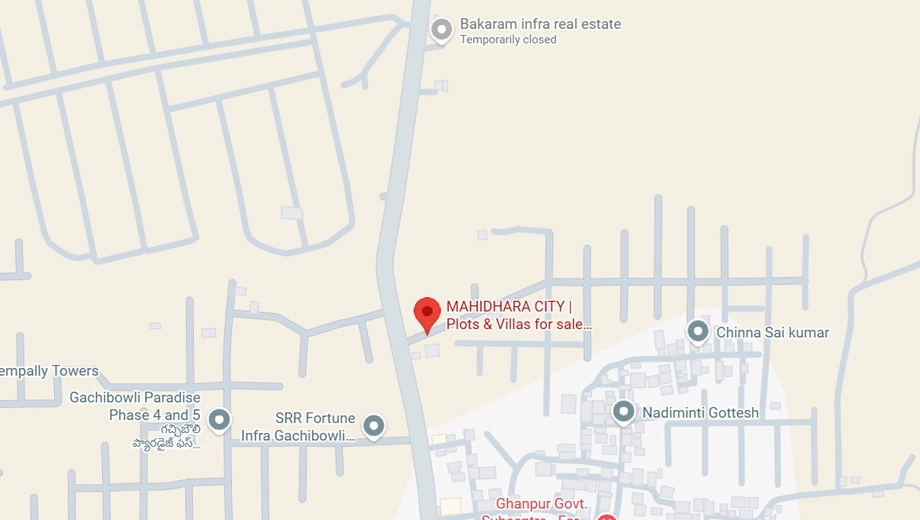 Location of Mahidhara City in Kollur, Hyderabad - Image 350741