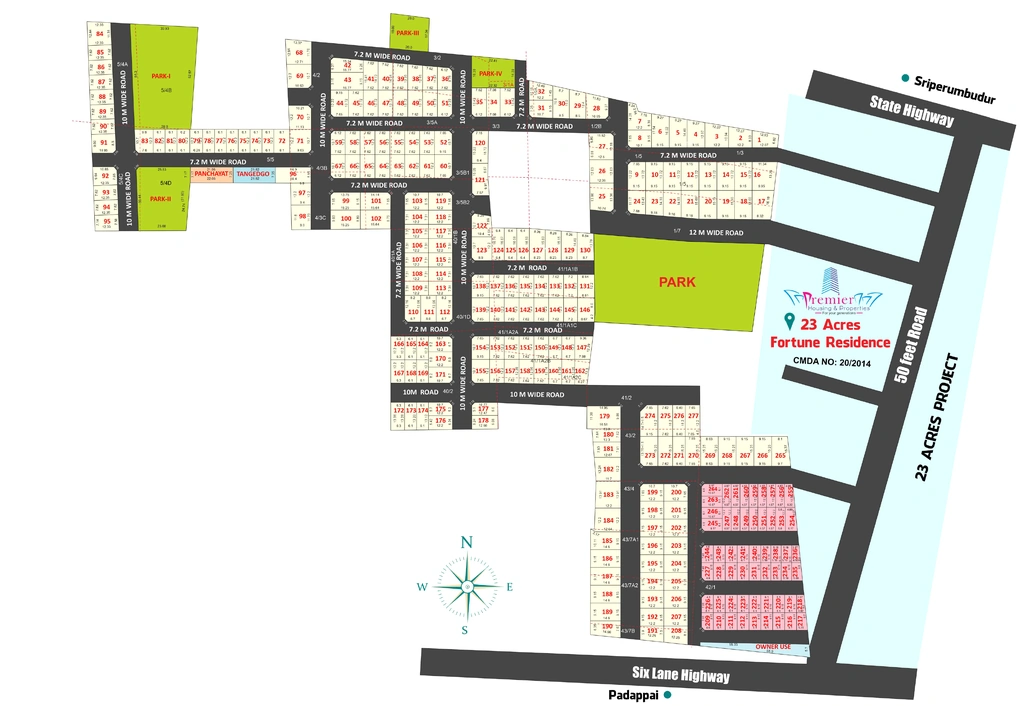 Master Plan of Premier SV Nilayam in Mannivakkam, Chennai - Image 325759