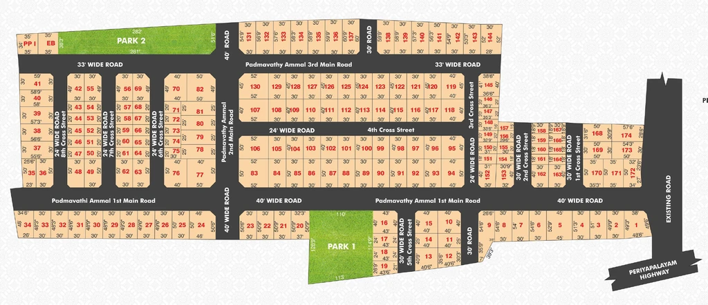 Master Plan of Premier Anand Nagar in Red Hills, Chennai - Image 325984