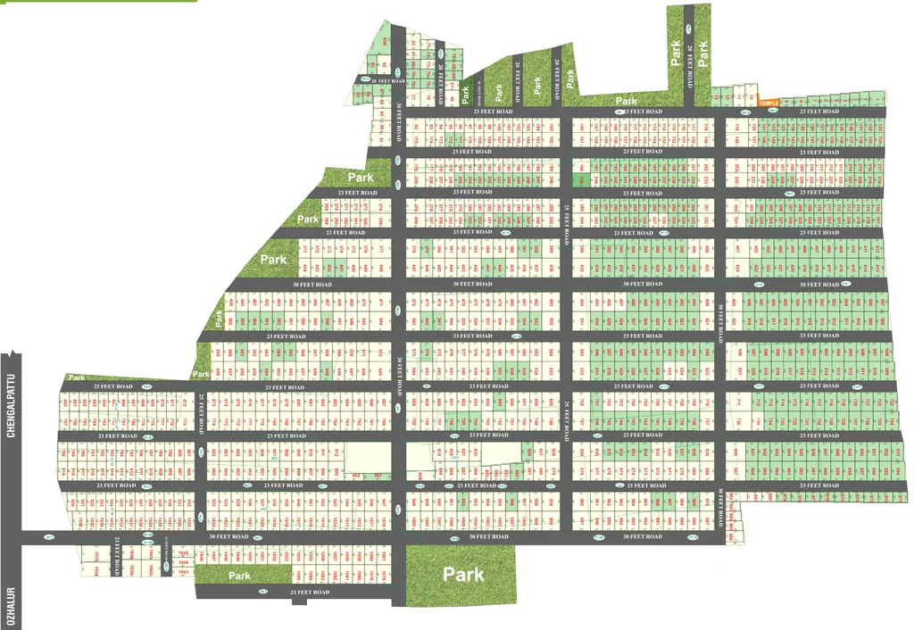 Master Plan of Premier Green City in Tambaram, Chennai - Image 325990