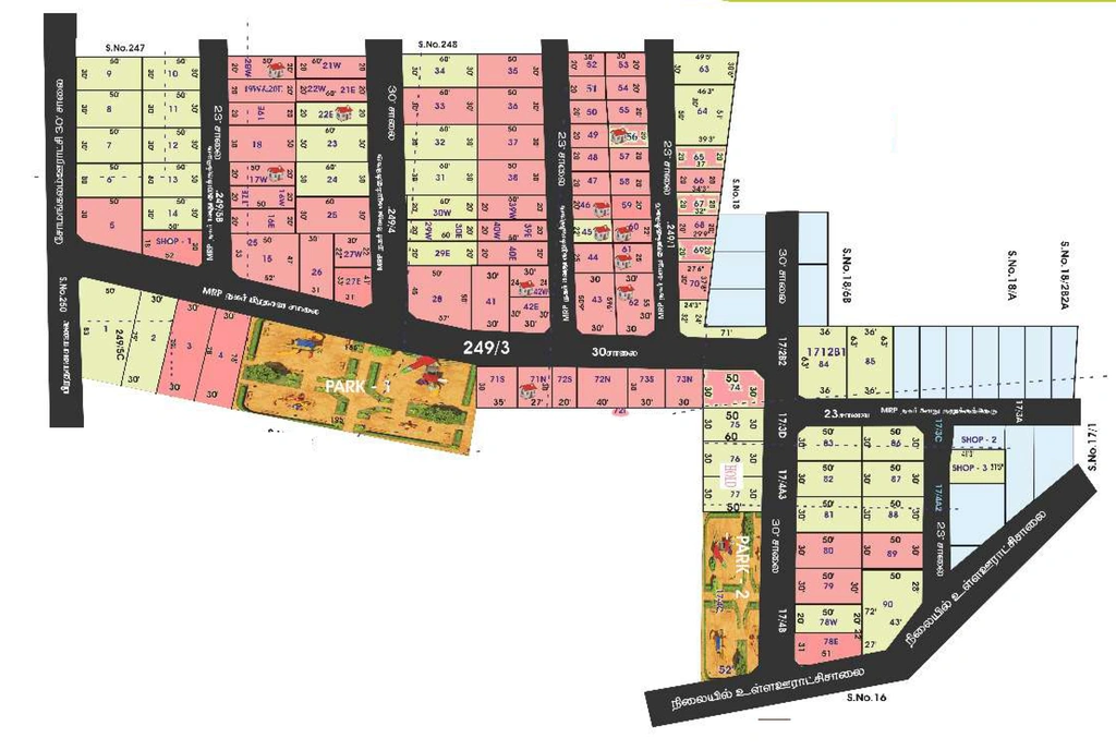 Master Plan of Premier MRP Green Homes in Somangalam, Chennai - Image 326037
