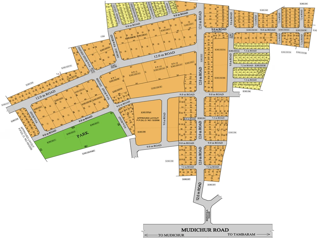 Master Plan of KVT Green City in Tambaram, Chennai - Image 336009