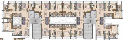 Floor Plan of Dosti ORO 67 in Kandivali West, Mumbai - Image 35378