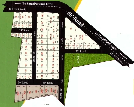 Master Plan of ABI Sardhar Patel Nagar in Maraimalai Nagar, Chennai - Image 321244