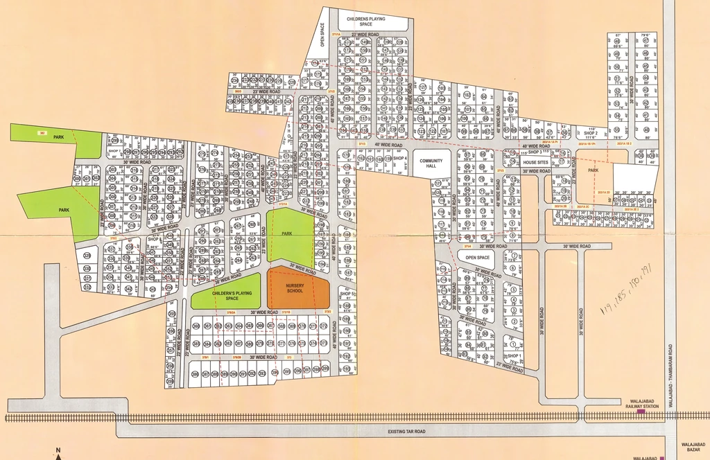 Master Plan of ABI Asiad Residency in Walajabad, Chennai - Image 321254