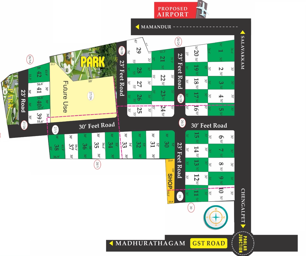 Master Plan of Crystal Green City in Chengalpattu, Chennai - Image 336370