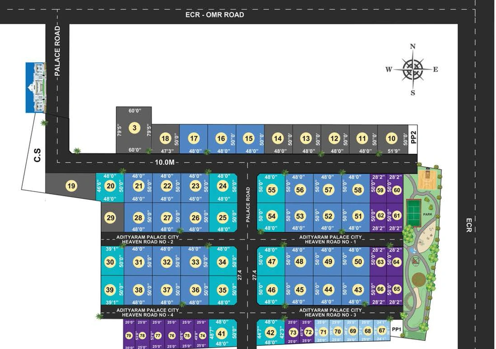 Master Plan of Adityaram Heaven in Akkarai, Chennai - Image 327396