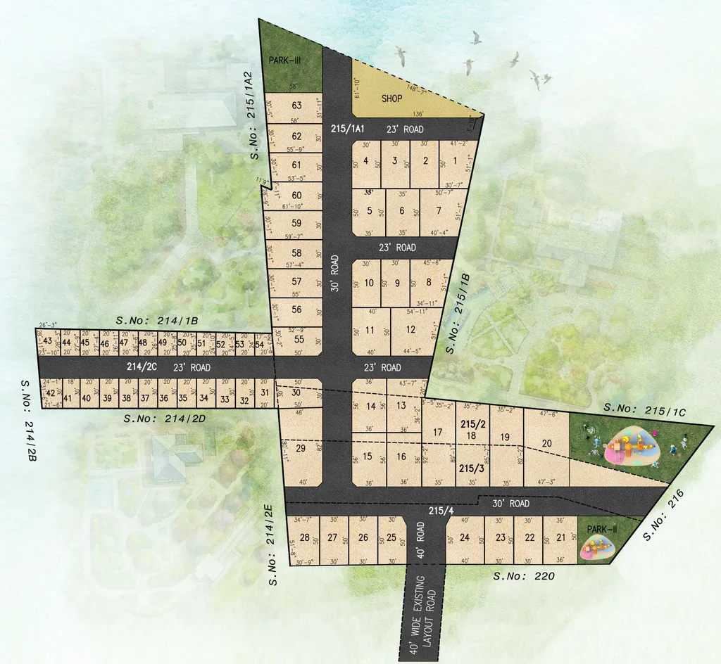 Master Plan of Landster Gokul Avenue in Thiruporur, Chennai - Image 323349