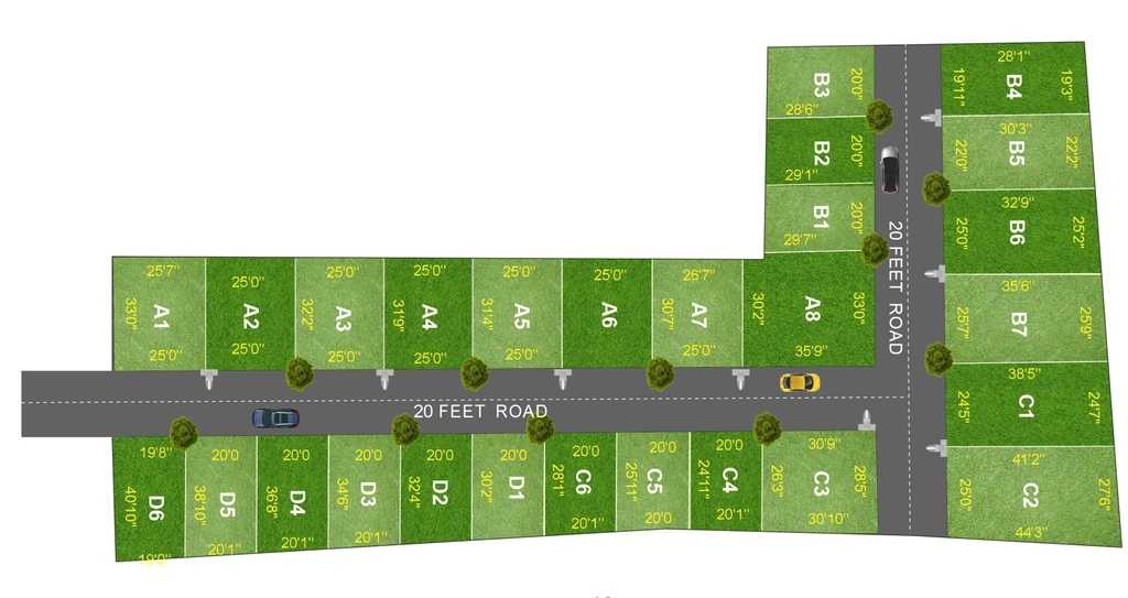 Master Plan of S Realty AVM Garden in Navalur, Chennai - Image 327333