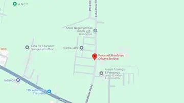 Location of Propshell Brindavan Officers Enclave - Image 326304