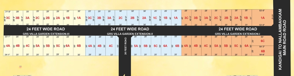 Master Plan of Elite GRS Villa Gardan in Kandigai, Chennai - Image 359989