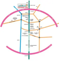 Location of Mahidhara Fortune City - Image 360046