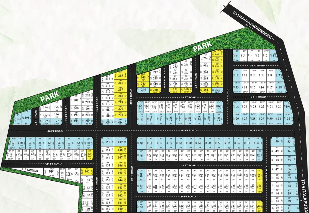 Master Plan of Accord Natures Nest in Mahabalipuram, Chennai - Image 359704