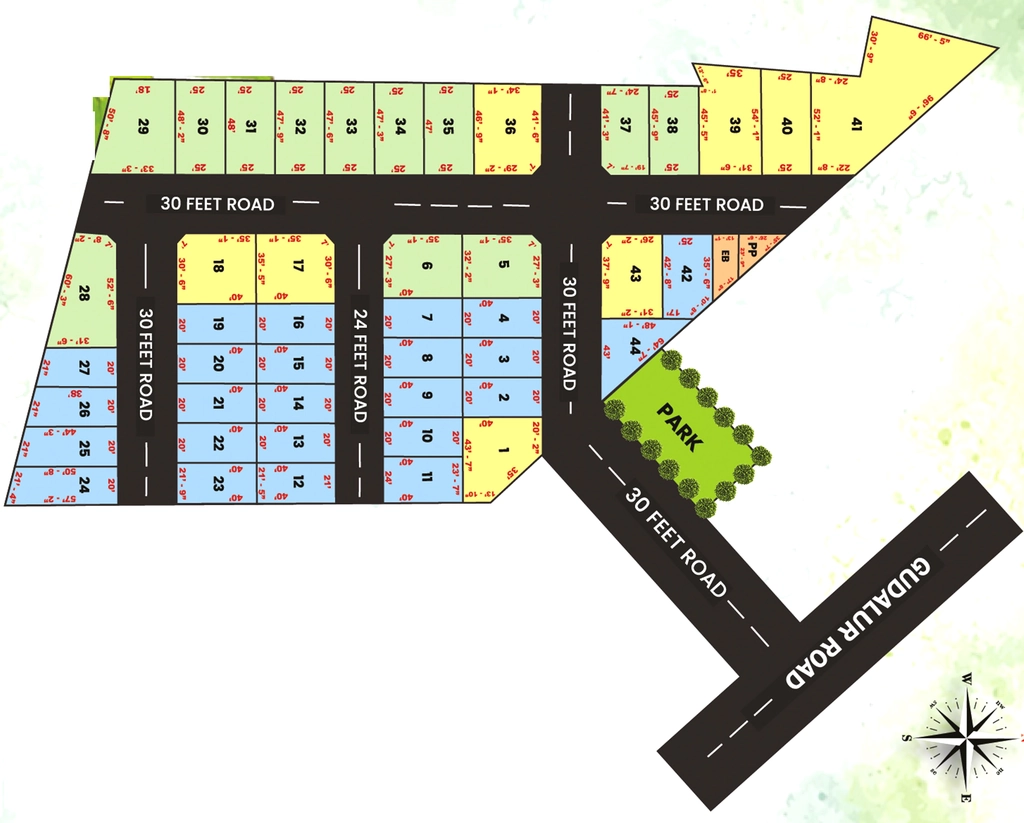 Master Plan of RLD Royal Garden in Maraimalai Nagar, Chennai - Image 326215