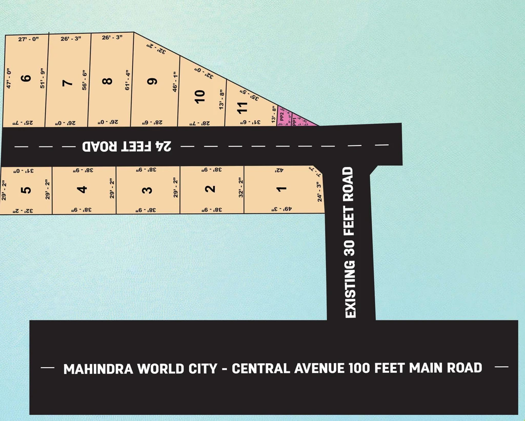Master Plan of RLD Royal Solitaire in Mahindra World City, Chennai - Image 326330