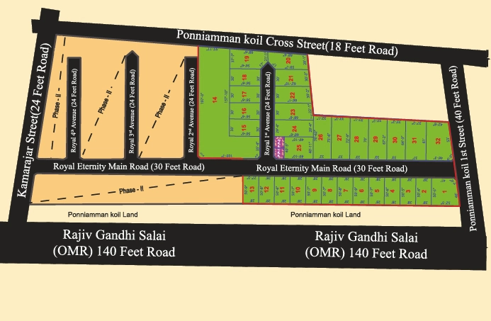 Master Plan of RLD Royal Eternity Phase 1 in Sholinganallur, Chennai - Image 326227
