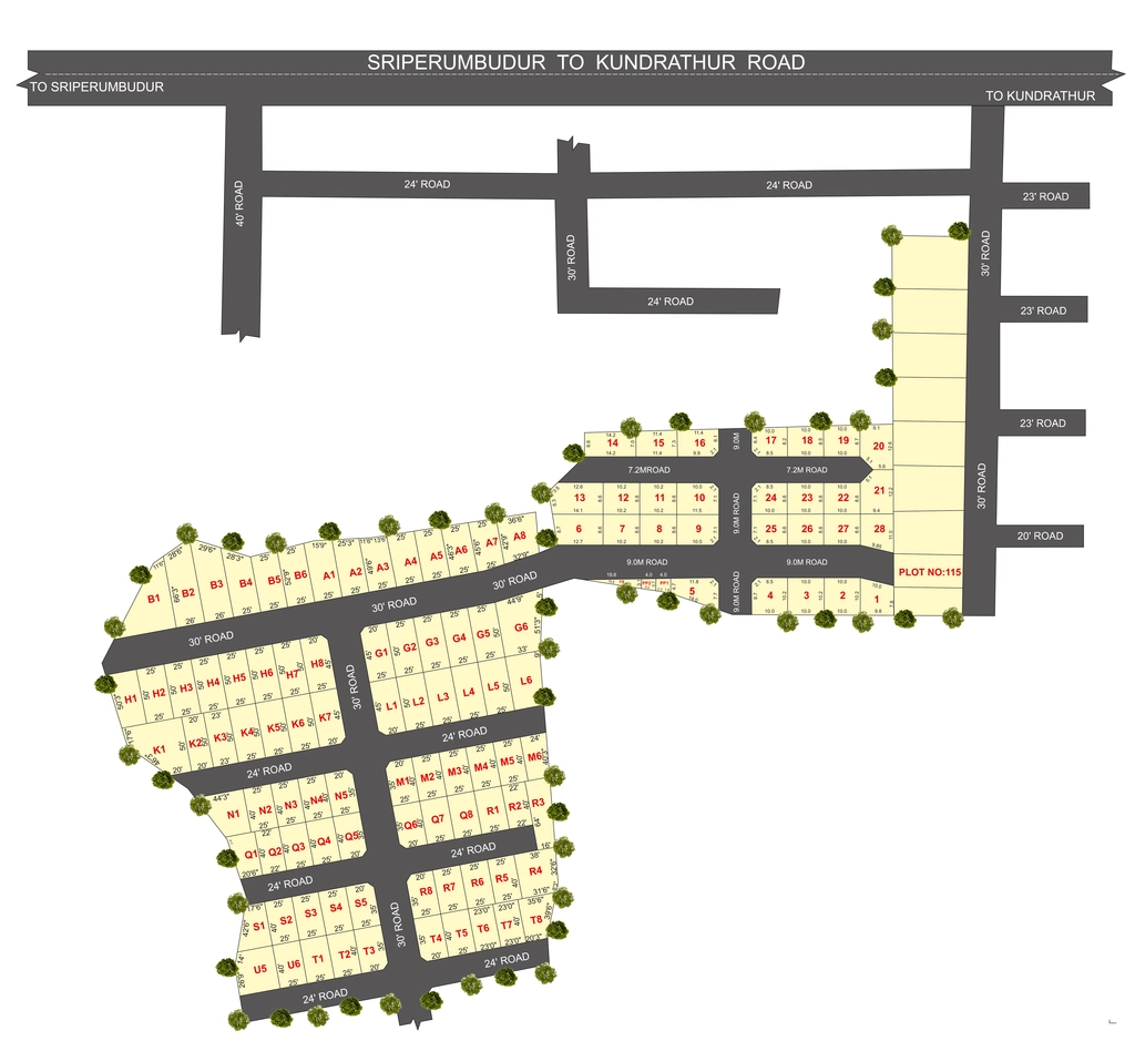 Master Plan of Sameera Iris Phase 2 in Kundrathur, Chennai - Image 336348