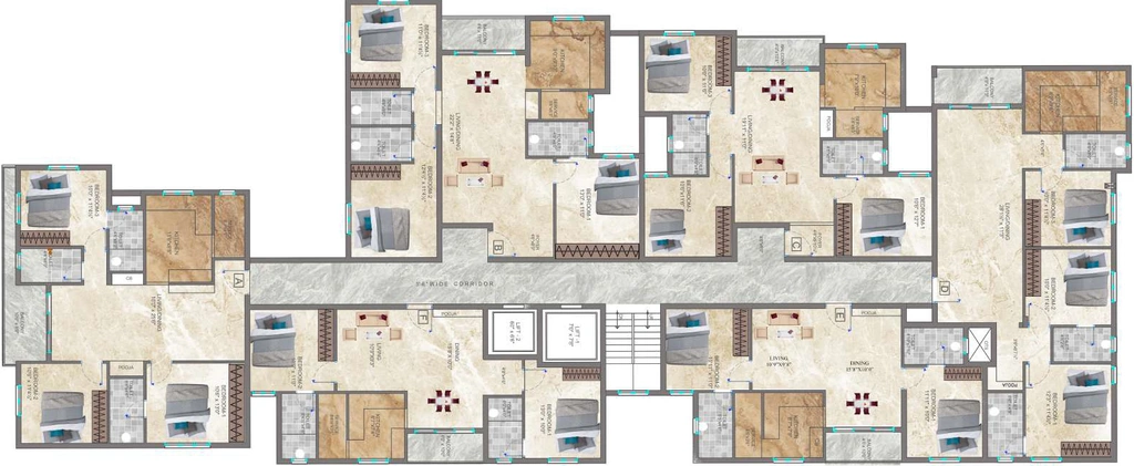 Floor Plan of Amudha SSR Pankajam Serenity in Saligramam, Chennai - Image 343056