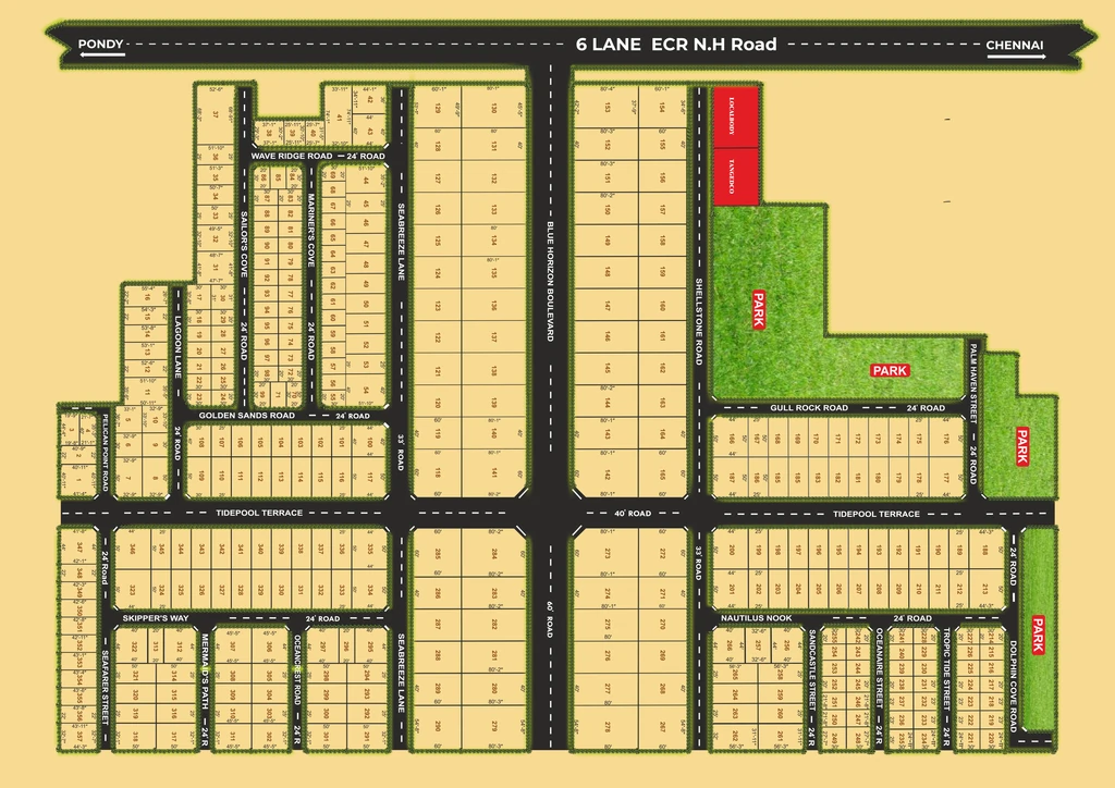 Master Plan of Manju Blue Spot 3.0 in Mahabalipuram, Chennai - Image 359752