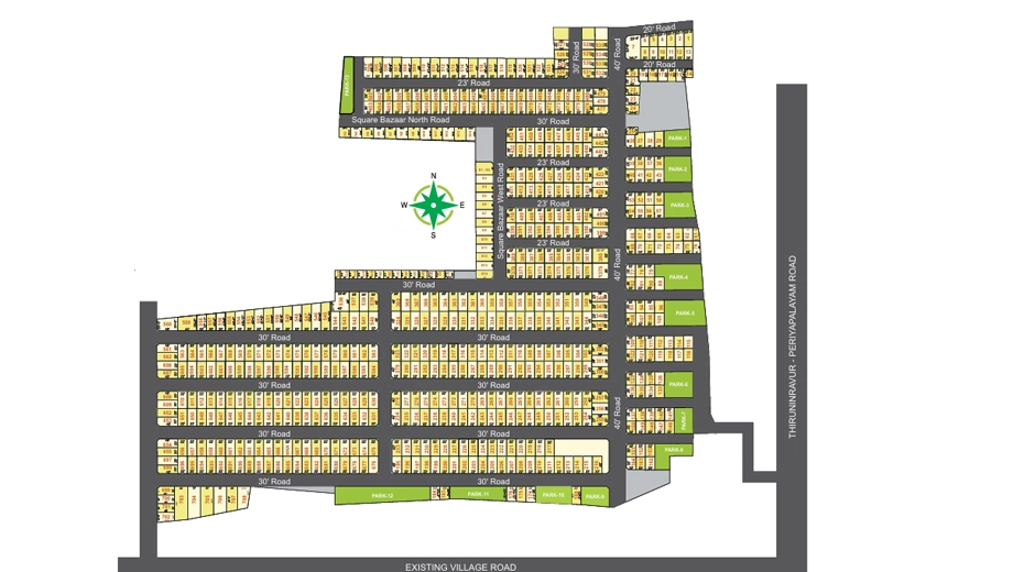 Master Plan of Manju Green Spot in Oragadam, Chennai - Image 336399