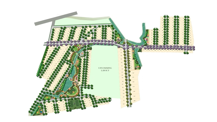 Master Plan of SB Eco Springs 1 in Budigere Cross, Bangalore - Image 359225
