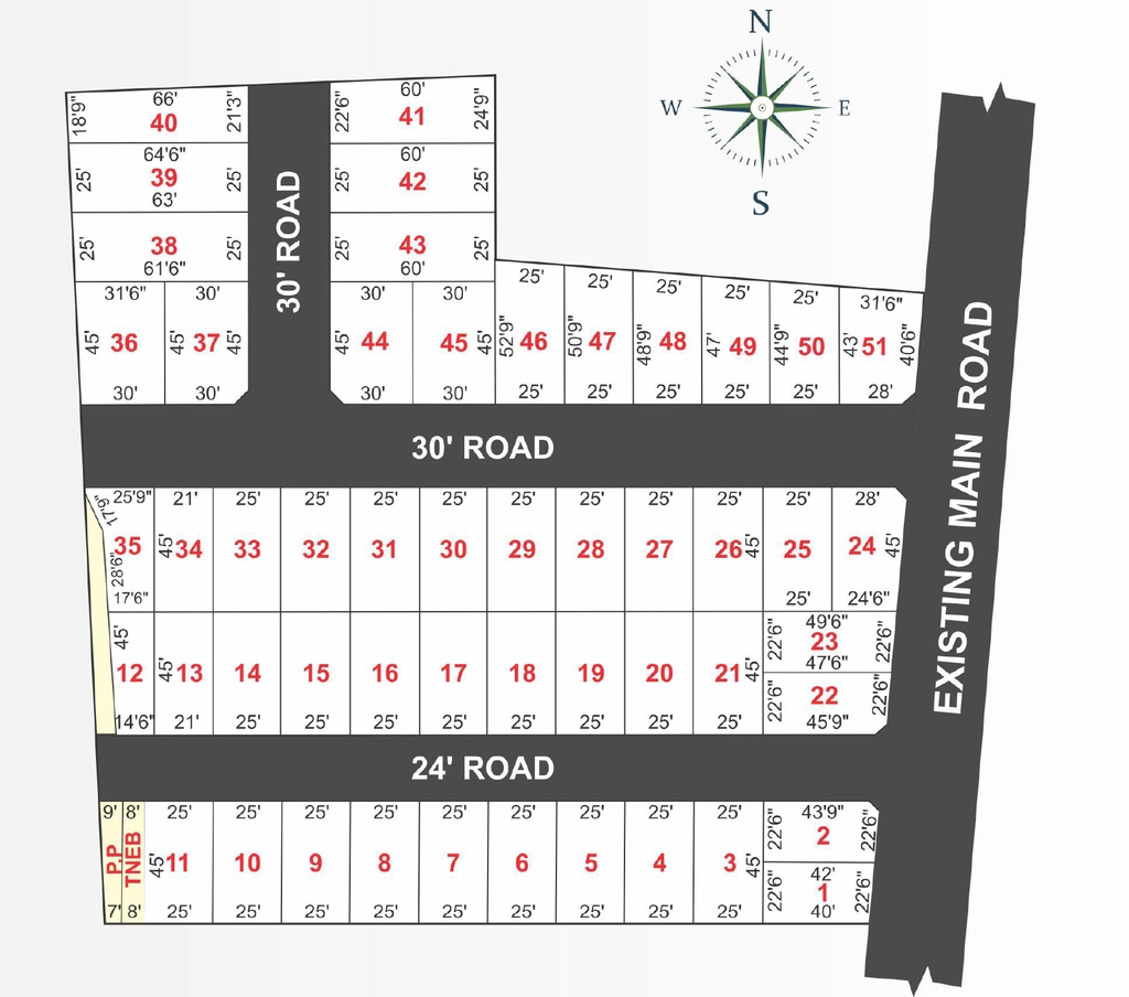 Master Plan of SPD Om Sakthi Nagar in Singaperumal Koil, Chennai - Image 327968