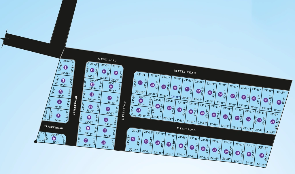 Master Plan of Hitech Blooming Garden in Ottiambakkam, Chennai - Image 326823