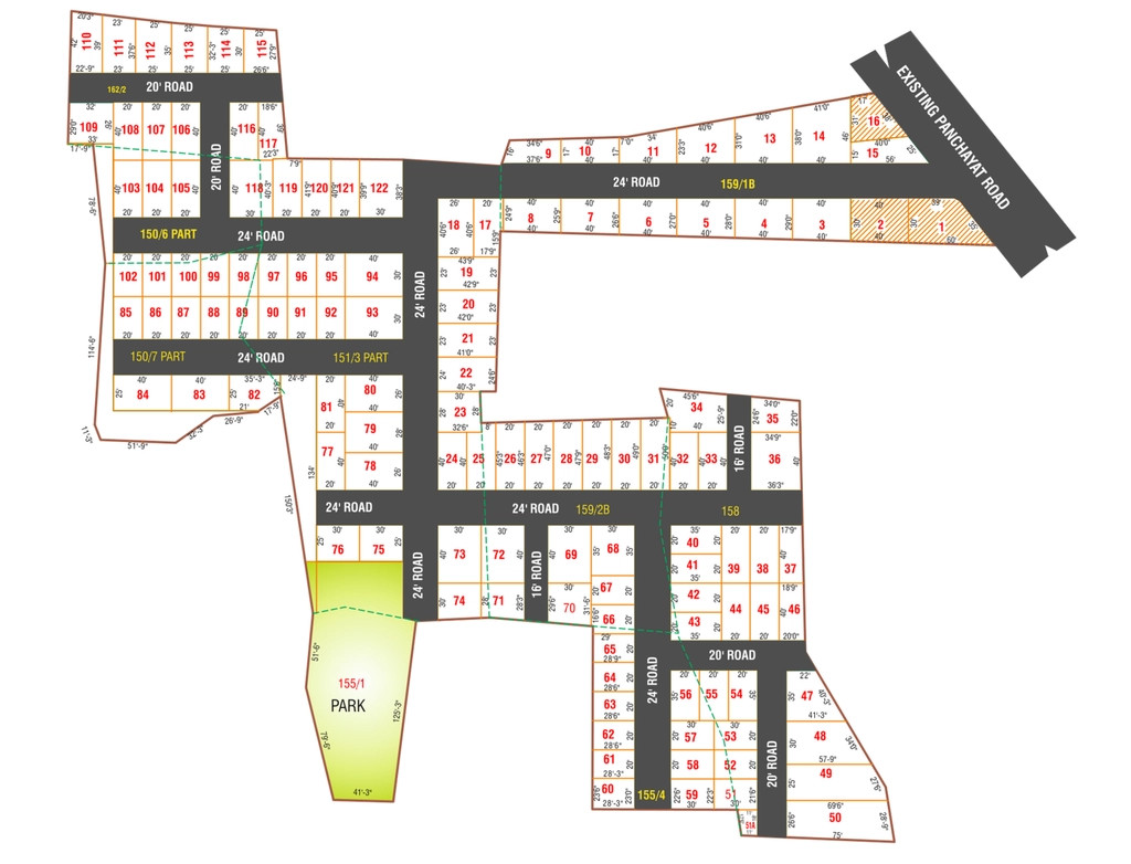 Master Plan of NSC Sri Kanniyamman Nagar in Red Hills, Chennai - Image 359231