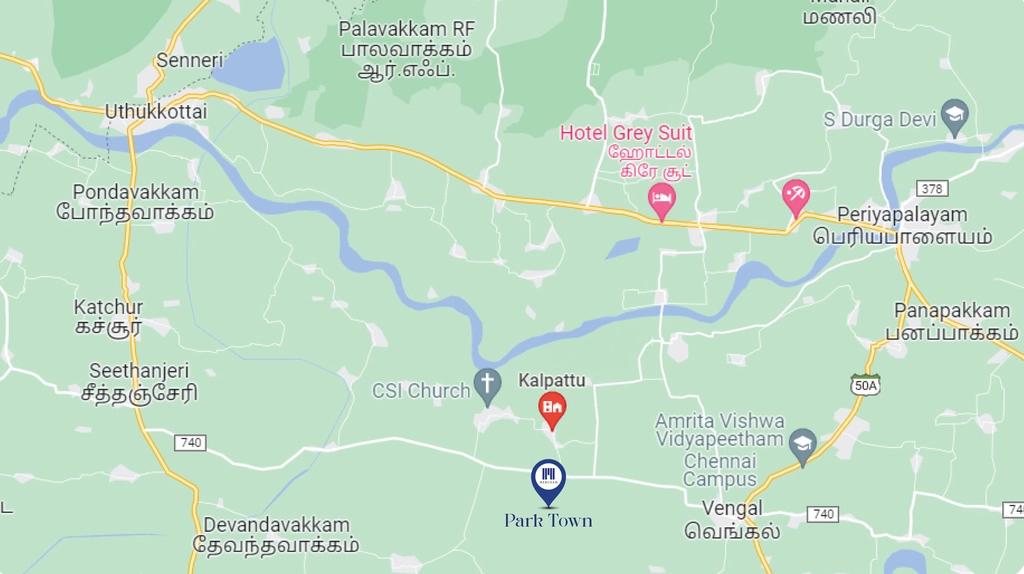 Location of Merloam Park Town in Vengal, Chennai - Image 322493